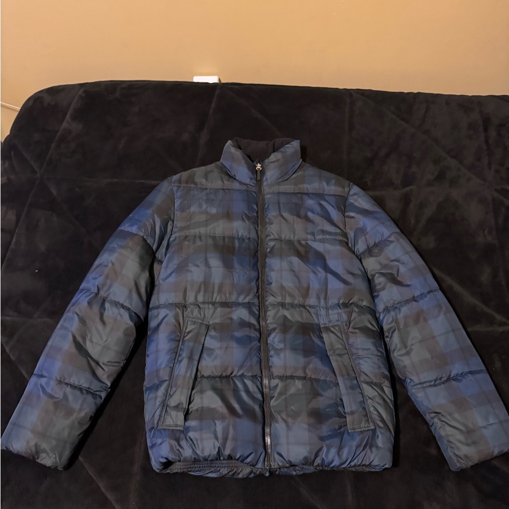 LABEL OF GRADED GOODS PUFFER BLACK N GREEN CHECKERED